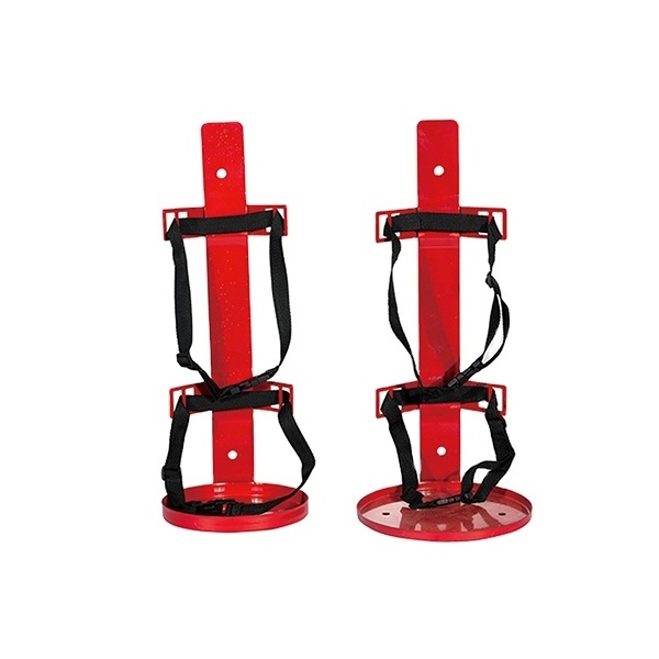 Universal metal fire extinguisher bracket holder with bandage