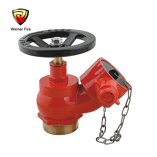 2.5'' Brass Thread Inlet Oblique Fire Hydrant Landing Valve