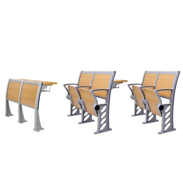 School Furniture Classroom College Chair And Desk Lecture Hall High School College Folded Desk Chair school desk