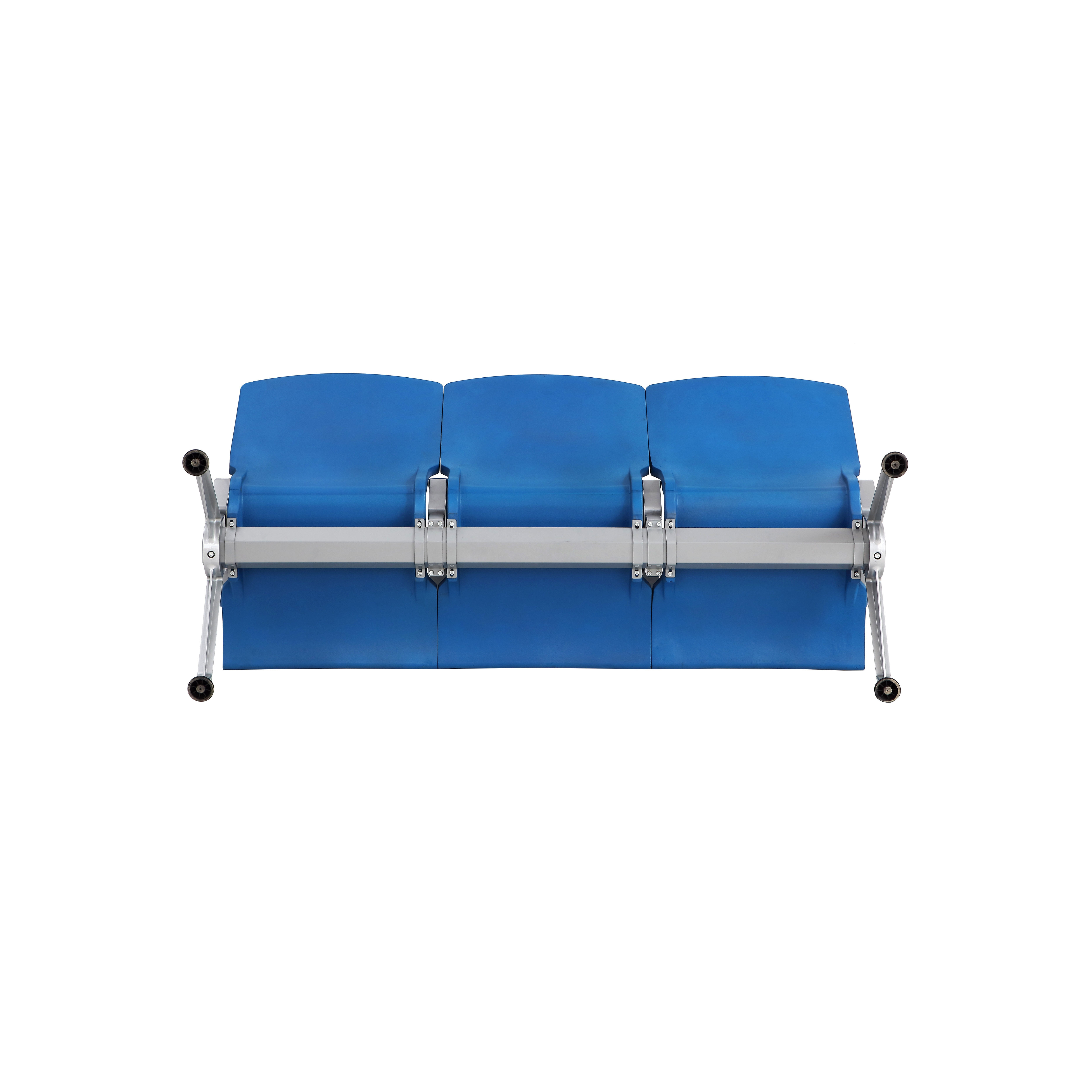 Bus station waiting area chair Hospital airport 3-seater waiting chair with PU packing modern public chair