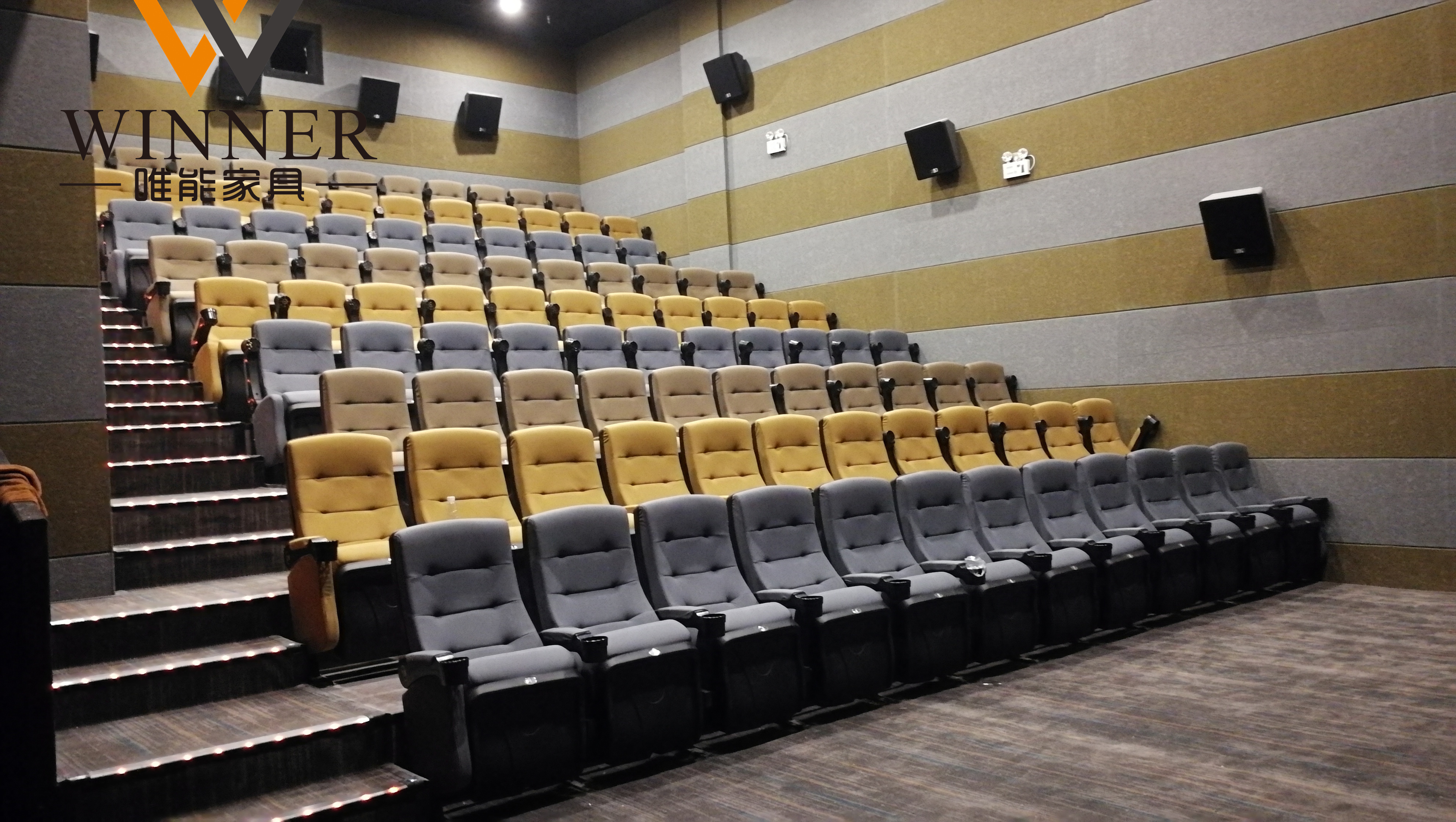 Hot Selling Commercial Folding  Auditorium Cinema Church Chair With Plastic Cup Holder for Theater Movie Hall