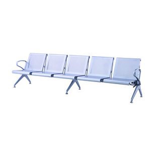 5 Seats Metal Clinical Hospital Long Public Waiting Area Chair