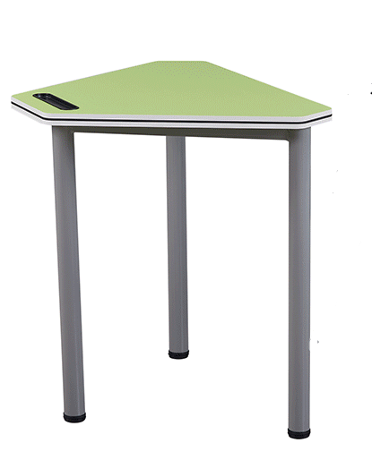 Factory Wholesale Durable Modern Green Plastic Office College University School Chairs And Desk Group Table With Attached Wheels