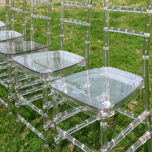 Banquet Tiffany  Chair Stackable Clear Resin Acrylic Chavari Chairs Wholesale Banquet Chairs