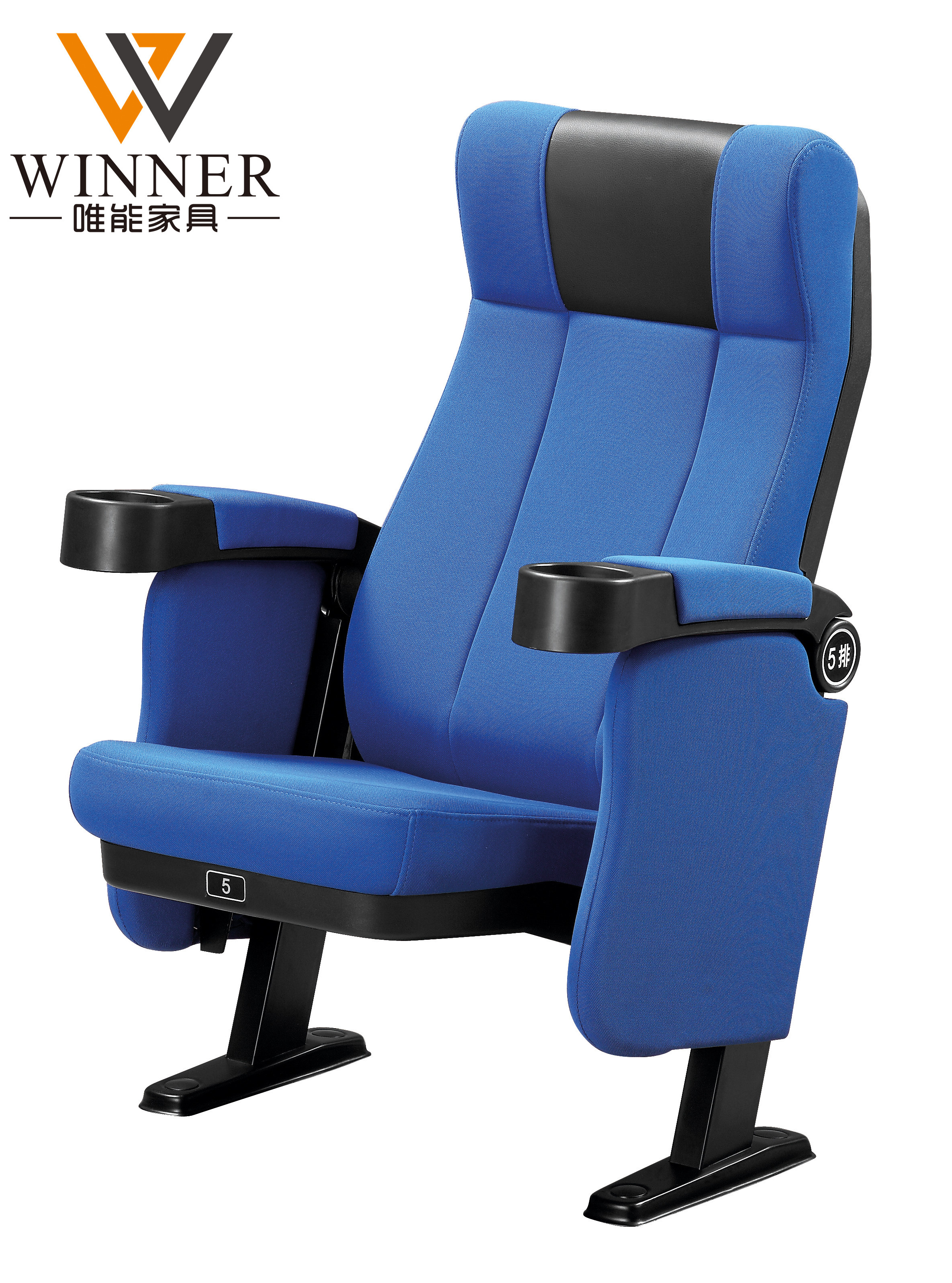 Hot Selling Commercial Folding  Auditorium Cinema Church Chair With Plastic Cup Holder for Theater Movie Hall