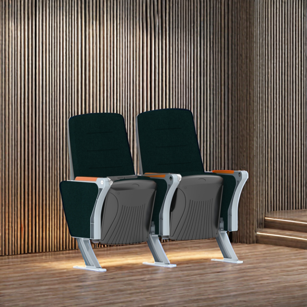 Theatre lecture foldable church auditorium hall chair plastic reception theatre hall arm chair auditorium seating