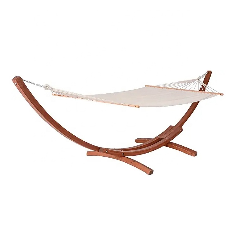 China Factory Big Size Good Quality Garden Hammock With Wood Stand