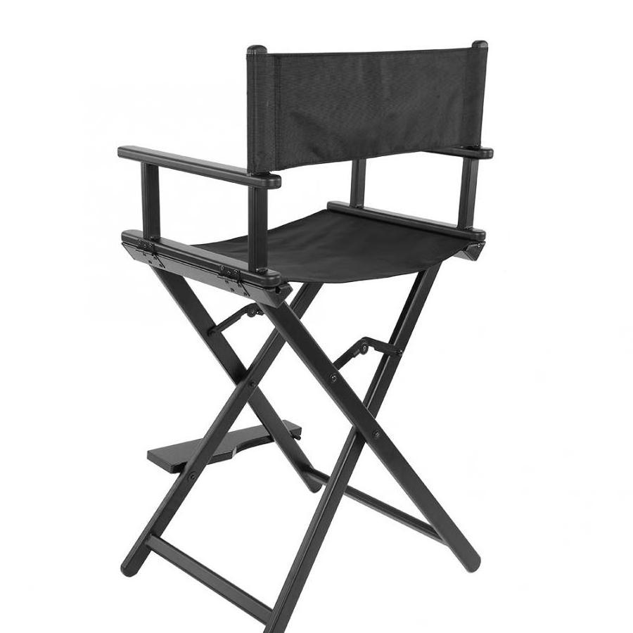 Aluminum Director Chair Portable Foldable Aluminum Director Chair Nylon Fabric With Aluminum Frame Salon Makeup Chair