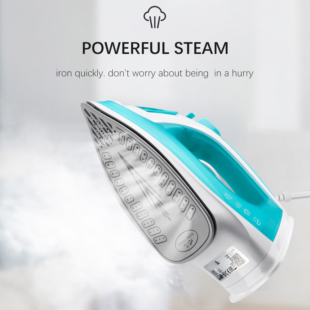 2024 Factory Best Selling 2000w Home Automatic Handheld Ceramic Soleplate Electric Spray Steam Iron For Ironing Clothes