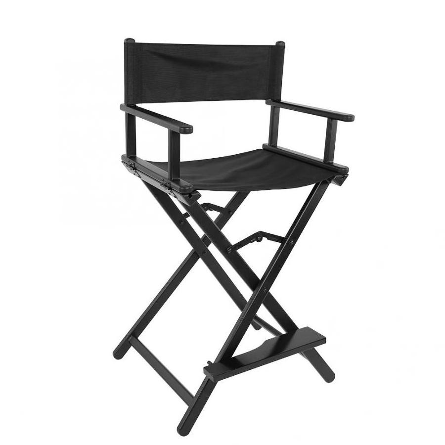 Aluminum Director Chair Portable Foldable Aluminum Director Chair Nylon Fabric With Aluminum Frame Salon Makeup Chair