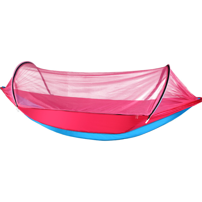 Winpolar Portable Parachute Fabric Jungle Hammock For Outdoor Camping With Mosquito Net Camp Hammock Tent