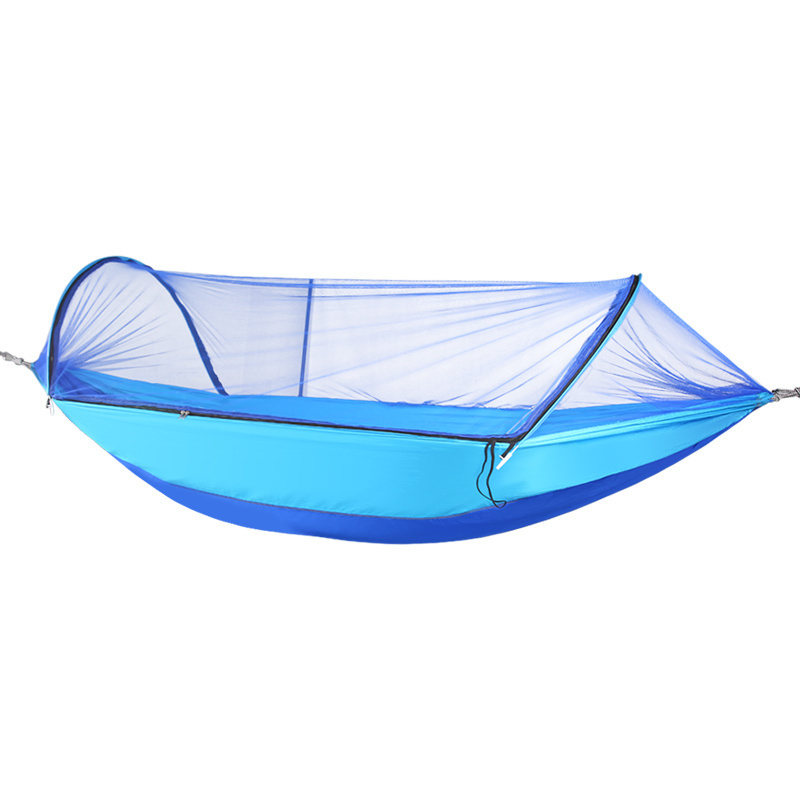 Winpolar Portable Parachute Fabric Jungle Hammock For Outdoor Camping With Mosquito Net Camp Hammock Tent