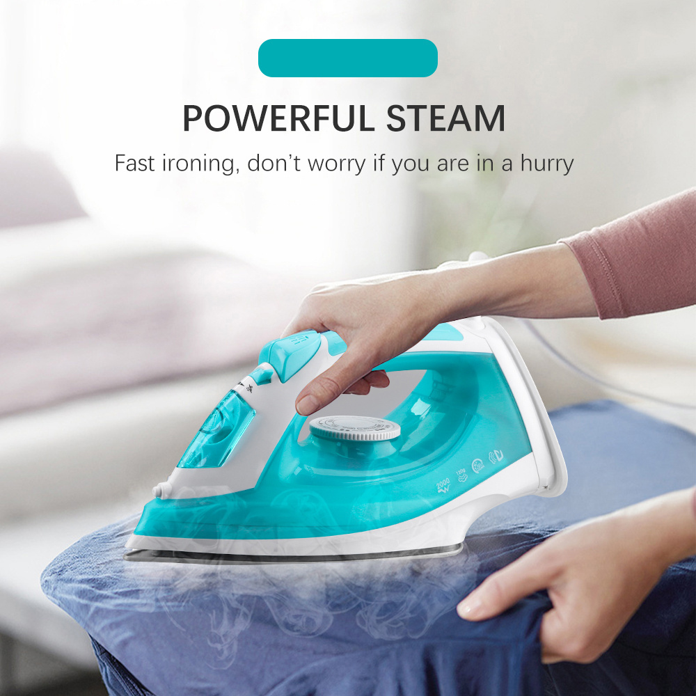 2024 Factory Best Selling 2000w Home Automatic Handheld Ceramic Soleplate Electric Spray Steam Iron For Ironing Clothes