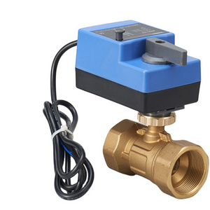 Winner Winvall 1/2'' 3/4'' 1'' 11/2'' 11/4'' 2'' Stepping Motor Actuator Control Brass Valve Manual Override Electric Ball Valve