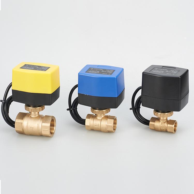 Winner Winvall 220VAC Two Way Electric Actuator On/off Water Mix Valves 2 Way 1'' Motorized Brass Ball Valve