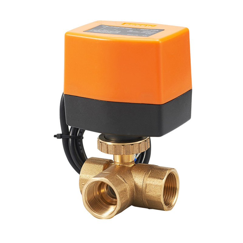 Winner  Winvall 24VAC Mixing Valve Hot Cold Water Electric Actuated Motorized Ball Valve 3 Way Forged Brass  Floating Valves