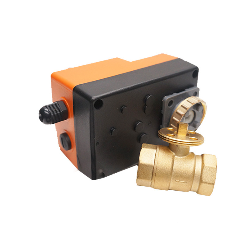 Winner Winvall Air Conditioning Fan Coil Unit 2 Way Valves Stepper Motors Actuator Control Motorized Brass Ball Valve