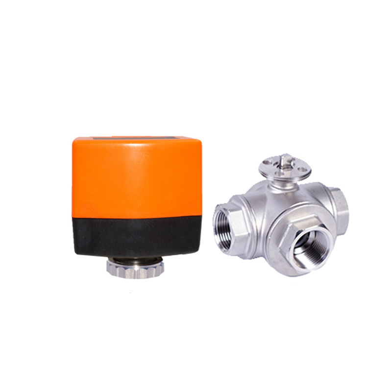 Winner 12VDC Motorized SS304 3 Way Valve Electric Actuated Stainless Steel Ball Valves For Drinking Water