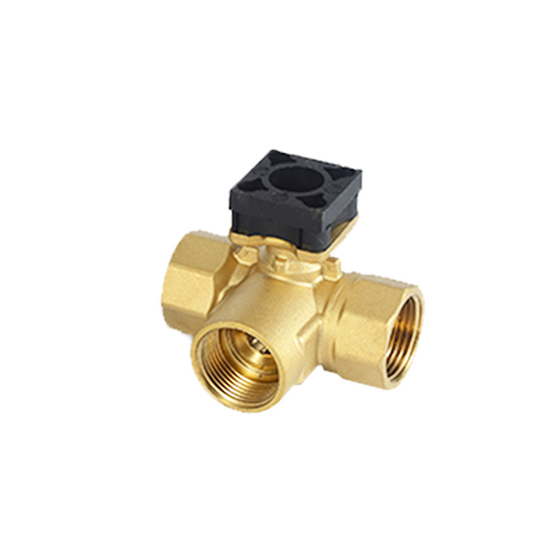 Winvall Motorized Forged Brass Valve Factory Price 3 Way 1/2'' 3/4'' 1'' 32mm 40mm 50mm Electric Actuated Control Valves