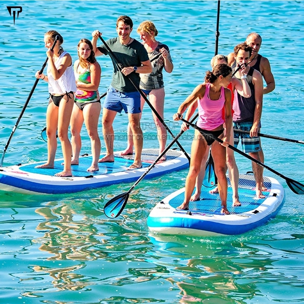 JTRDA 16' Titan Design Team large SUP Multi person Custom design mega paddle boards dragon boat inflatable big team SUP