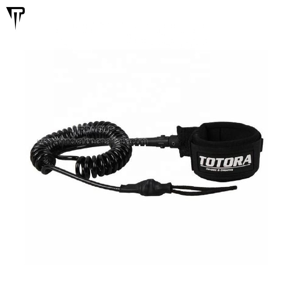 JTRDA 8mm 8ft Premium Coiled SUP Leash leg rope ankle leashes for SUP board