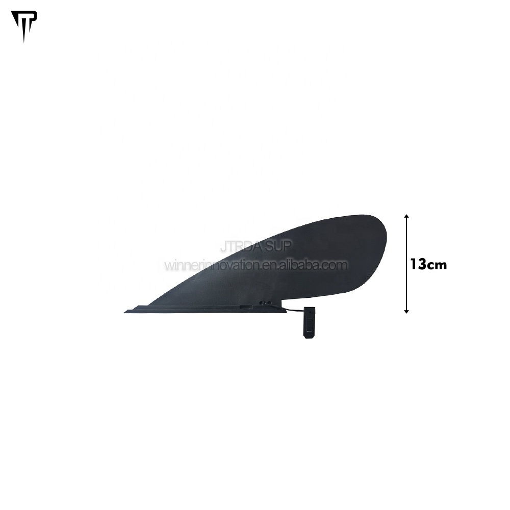 JTRDA 5 inch custom print logo coloful flat bottom plastic short slide rudder fin boat kayak fin