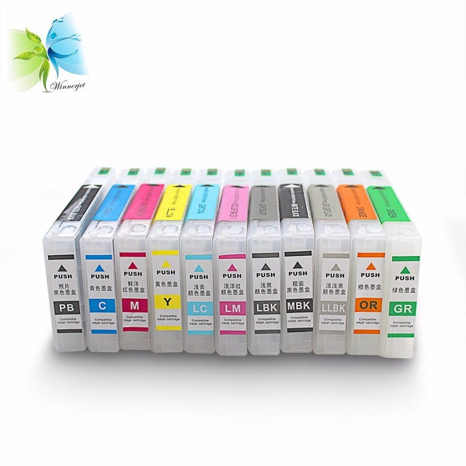 For Epson 4900 4910 compatible refill ink cartridge with auto reset chips