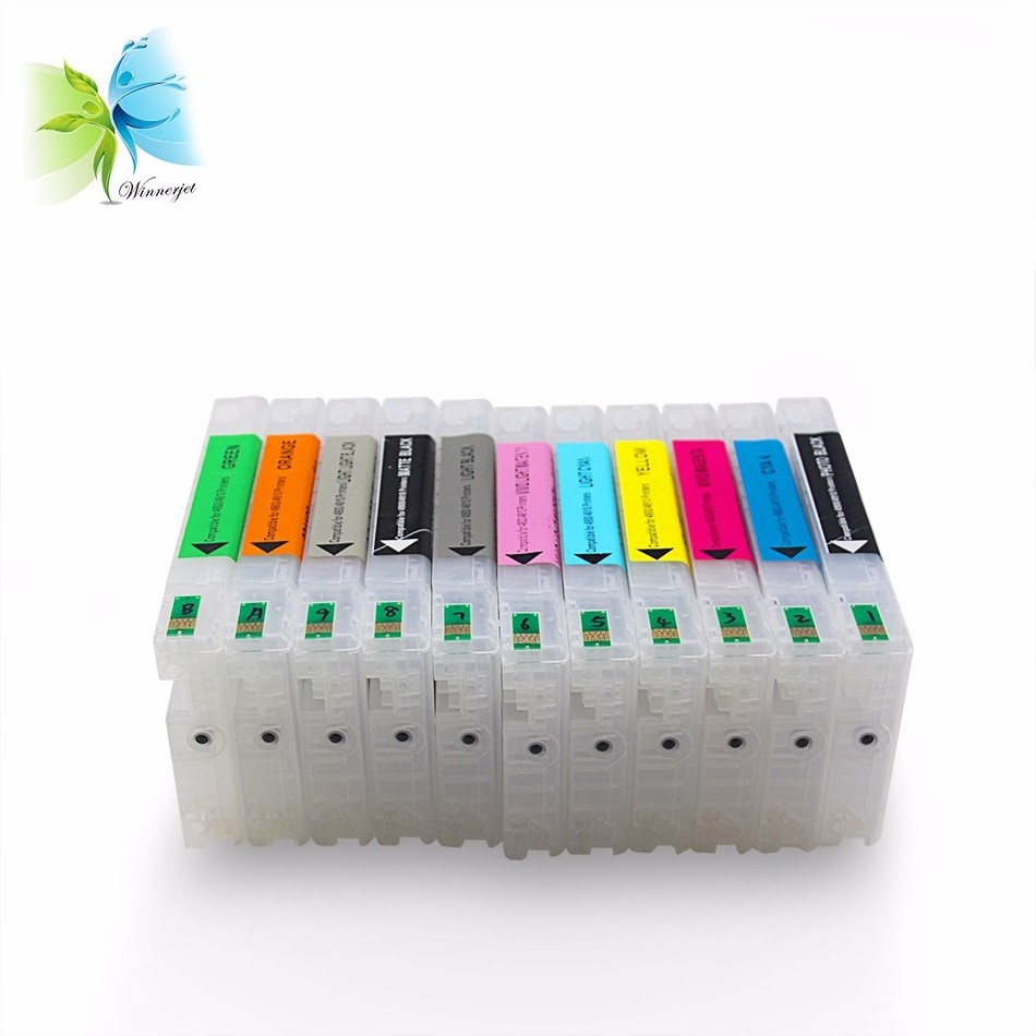 For Epson 4900 4910 compatible refill ink cartridge with auto reset chips