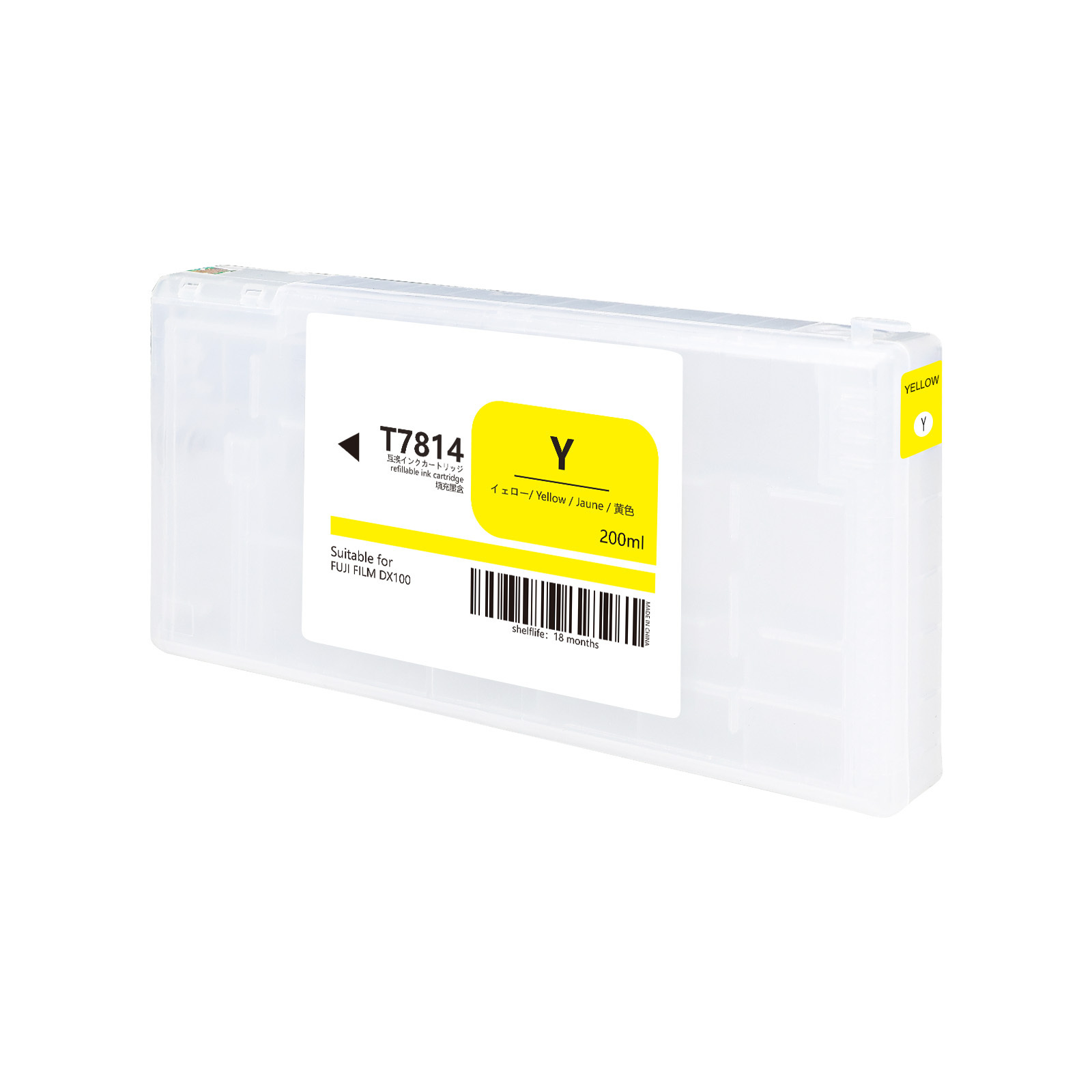 200ml T7811-T7816 DX100 Full ink cartridges for FUJIFILM DX-100 ink cartridge with UV dye ink