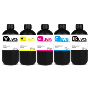 Hot sale t shirt printing bulk white ink dtf uv ink l805 1000ml 5 colors high quality fluorescent dtf ink for dtf printer