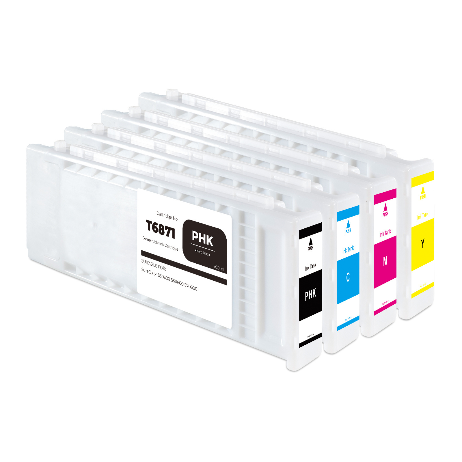 T6871-T6874 compatible ink cartridge for Epson SureColor S30600 S50600 SC-S30600 SC-50600 printer ink cartridge with ink chip