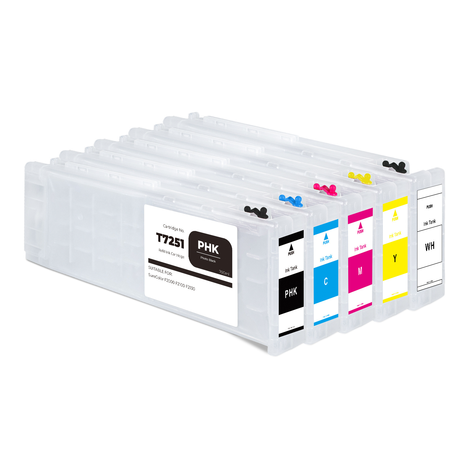 F2000 F2100 ink cartridge 600ml Refillable ink cartridge For Epson Dtg ink F2100 F2000 Printer