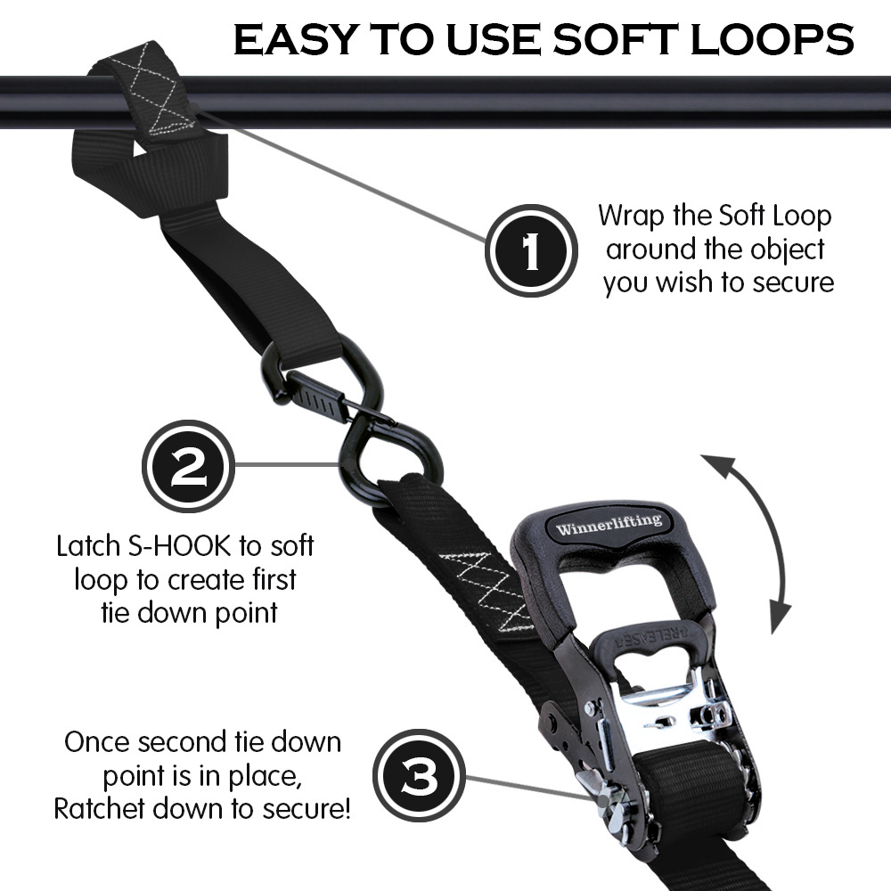 Hot Sell Quick Release Ratchet Lashing Belt