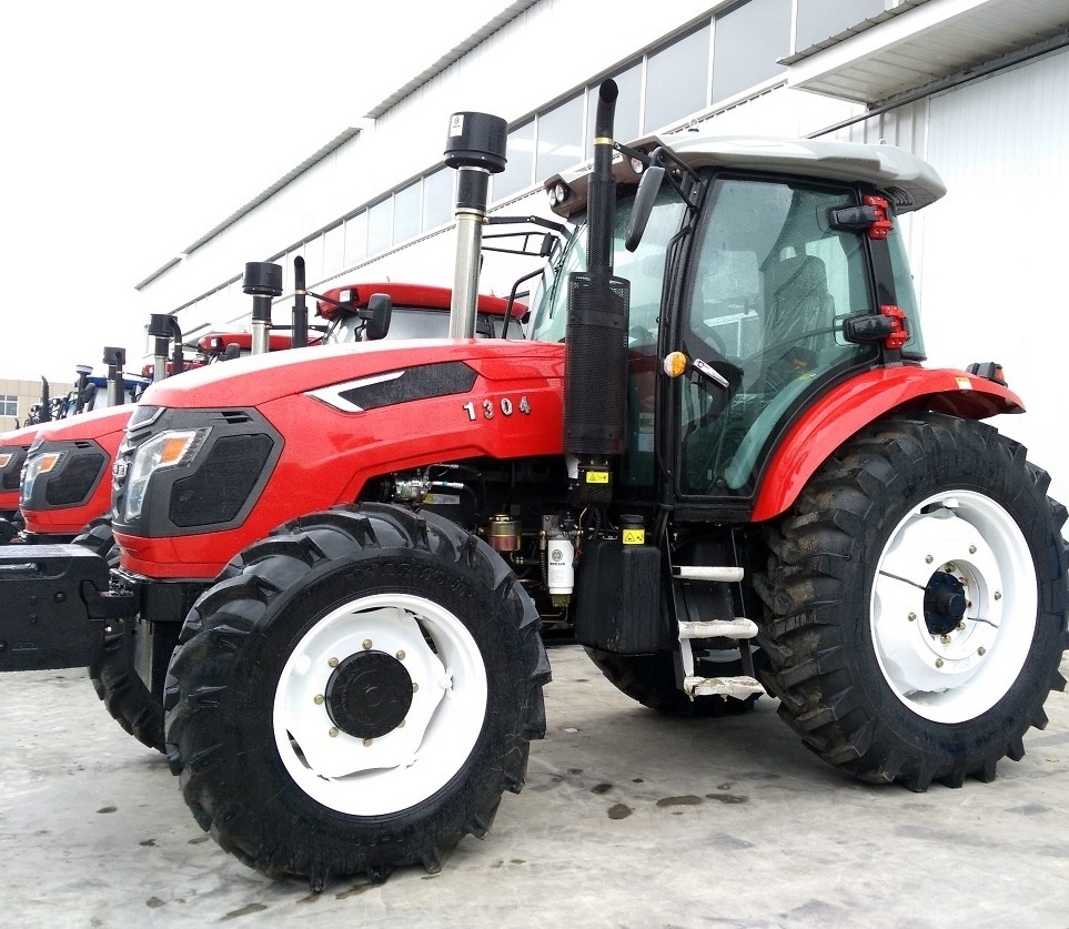 Weifang brand 130hp farm tractor model 1204 wheeled tractor drive with implements for sale