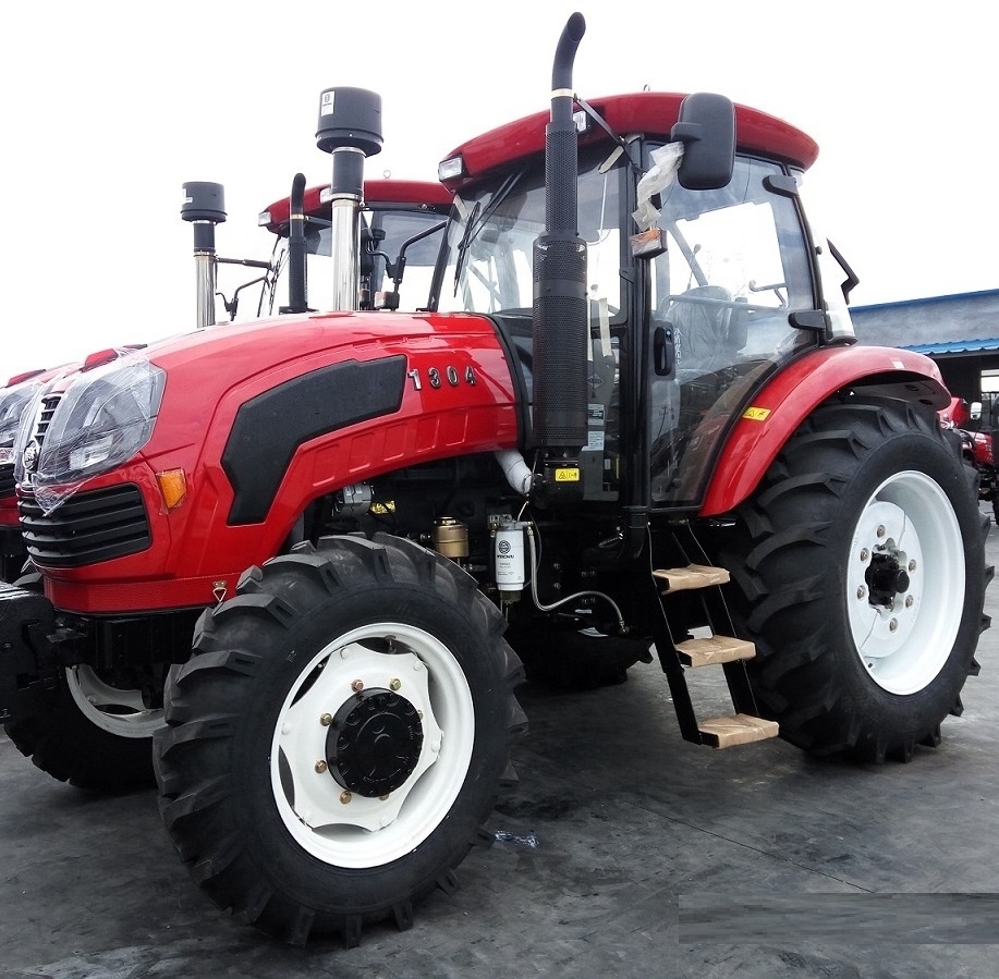 Weifang brand 130hp farm tractor model 1204 wheeled tractor drive with implements for sale