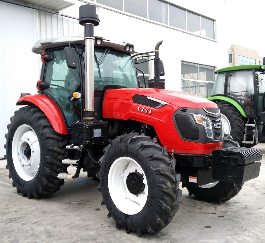 Weifang brand 130hp farm tractor model 1204 wheeled tractor drive with implements for sale