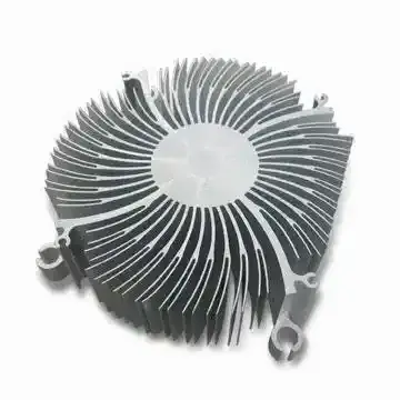 Aluminum Extrusion Round Aluminium Heat Sink Airfoil Flexible Curved Computer Cpu Fan Heat Sink