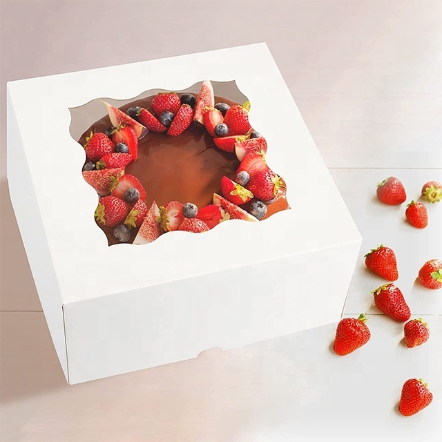 Hot selling luxury wedding cake box for guest bakery donut  cake box 10 inch