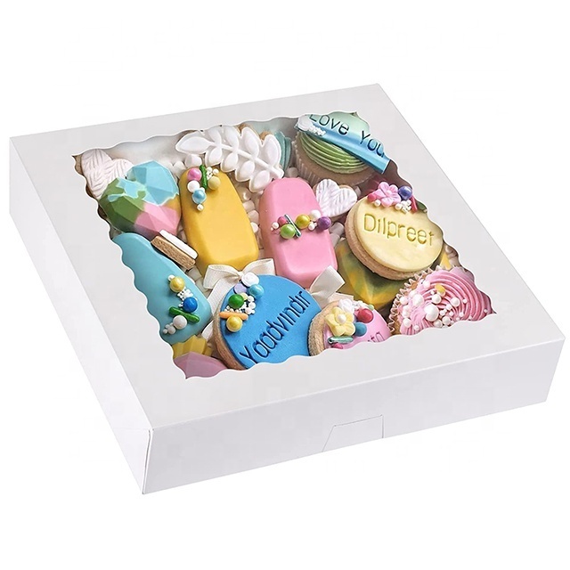 Hot selling luxury wedding cake box for guest bakery donut  cake box 10 inch