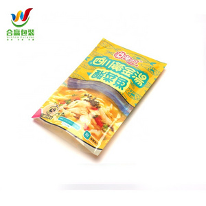 2024 hot sales 3 sides sealed plastic transparent polythene bag without bottom for sauce spicy flavor packing