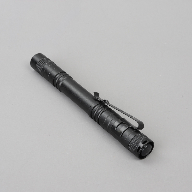 pen light Mini Torch Light Hand Black Aluminum Pocket Pen Torch Medical led cob penlight flashlight With Clip