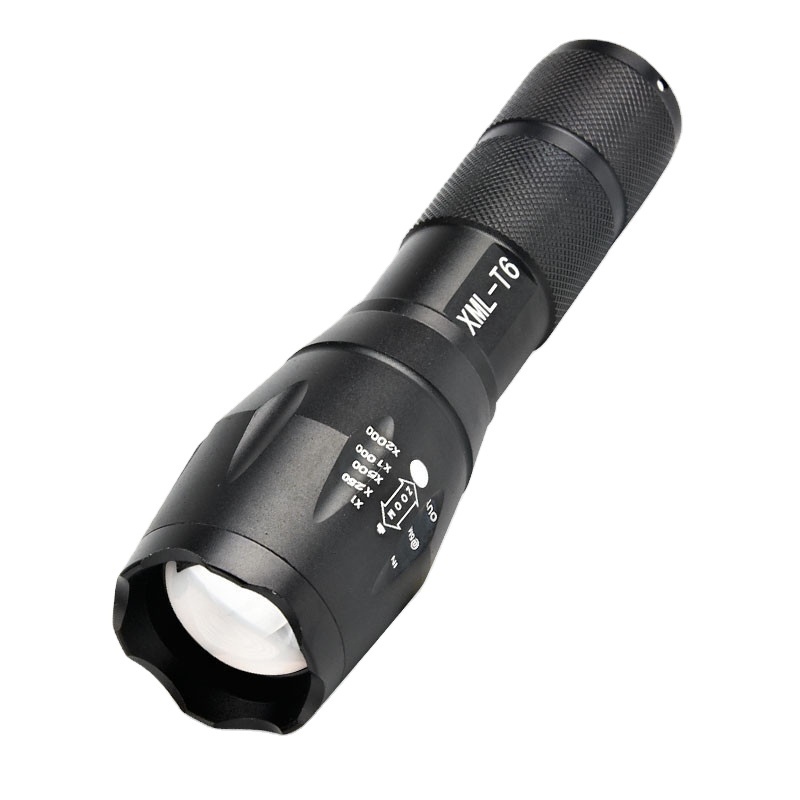 Quality 1000 lumen 5 Strong powerful reacheable Super Bright Mode Led EDC Flashlight long distance led Torch Light