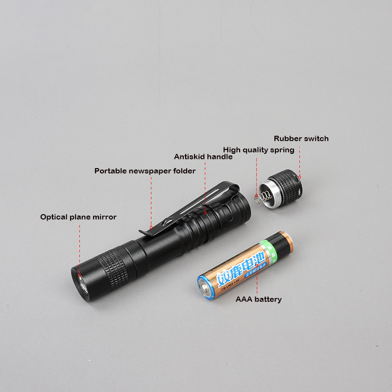 Pocket Pen Light Mini Led Torch Flashlight  Hand Aluminium Flash Light For Night Walking Lamp Dentist Lighting