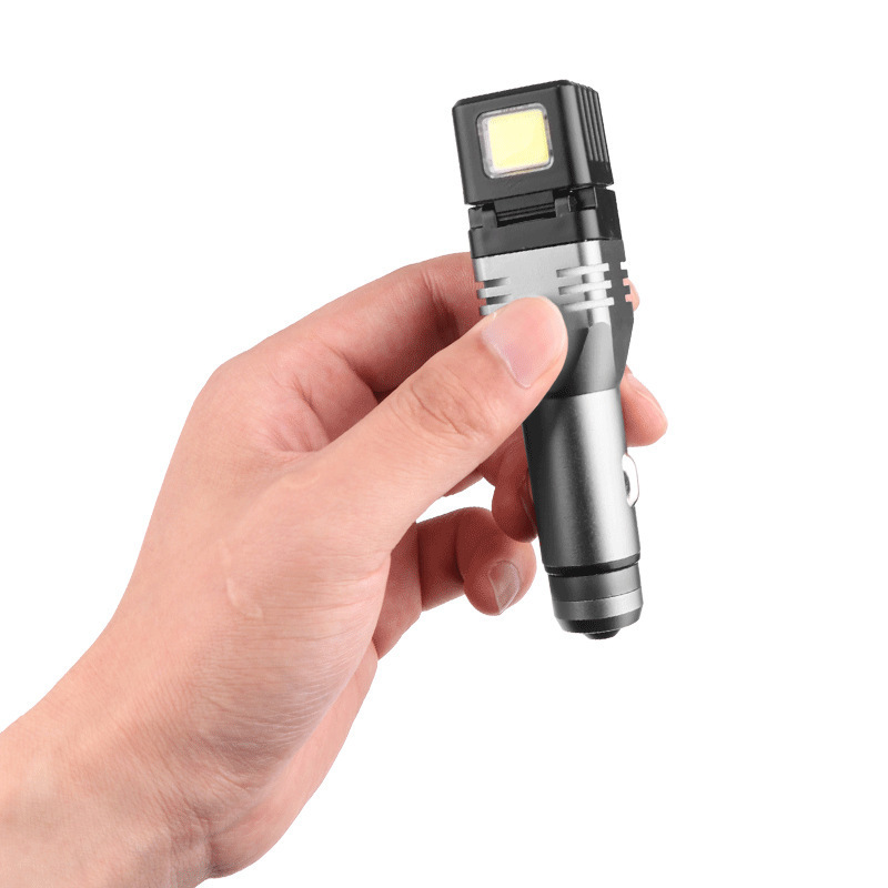 260 Lumen Multifunction LED MINI Hammer Flashlight With USB Output High Power Car Charger Work Light