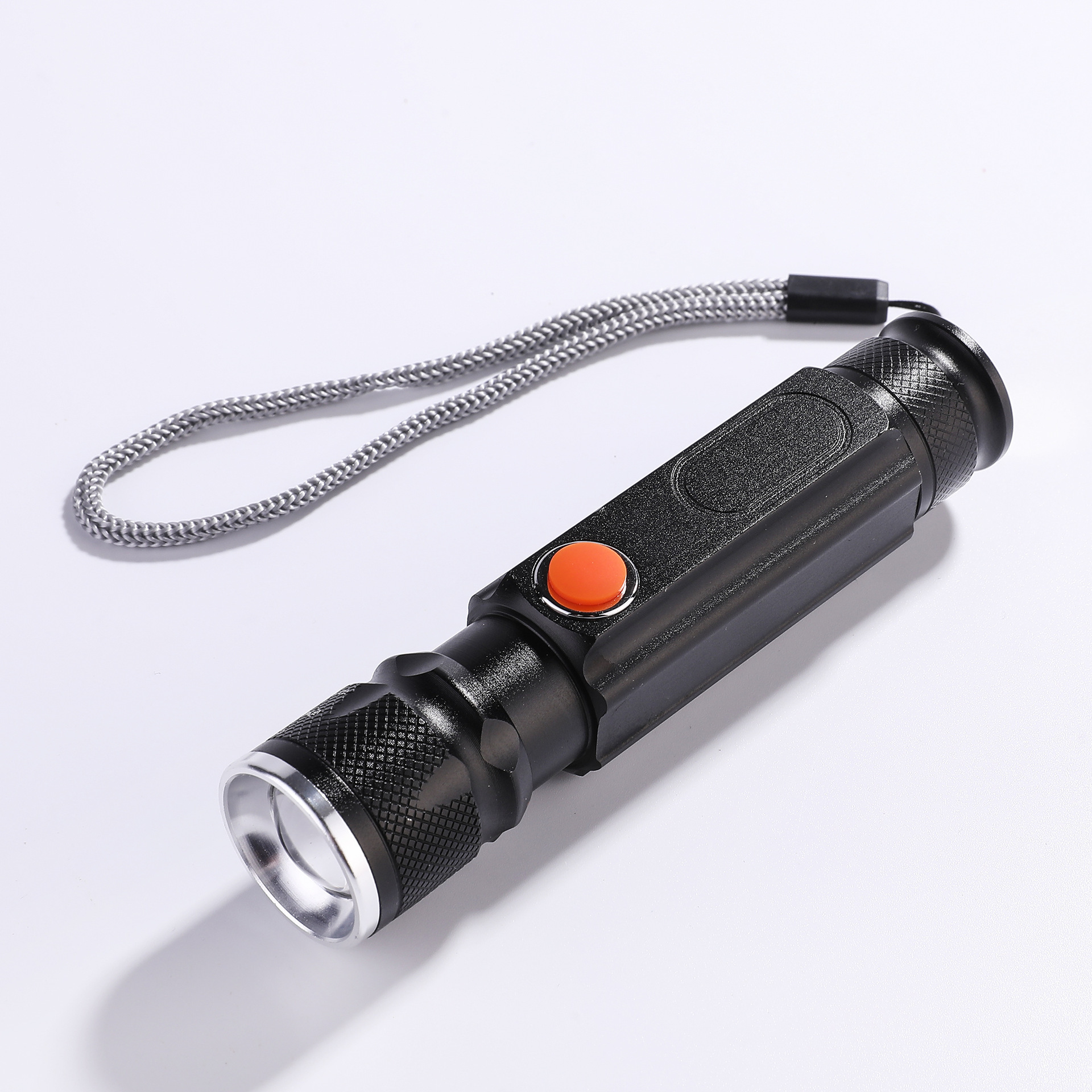 Cob Side Light Mini Telescopic Focusing Xml T6 Usb Rechargeable Working Magnetic Led Flashlight With Hook