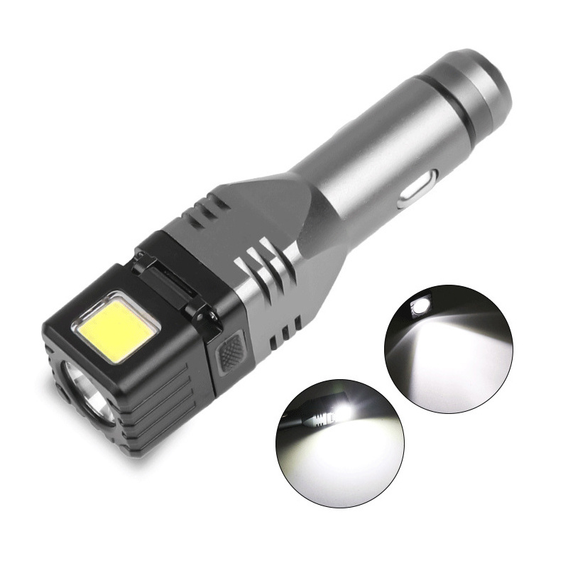 260 Lumen Multifunction LED MINI Hammer Flashlight With USB Output High Power Car Charger Work Light