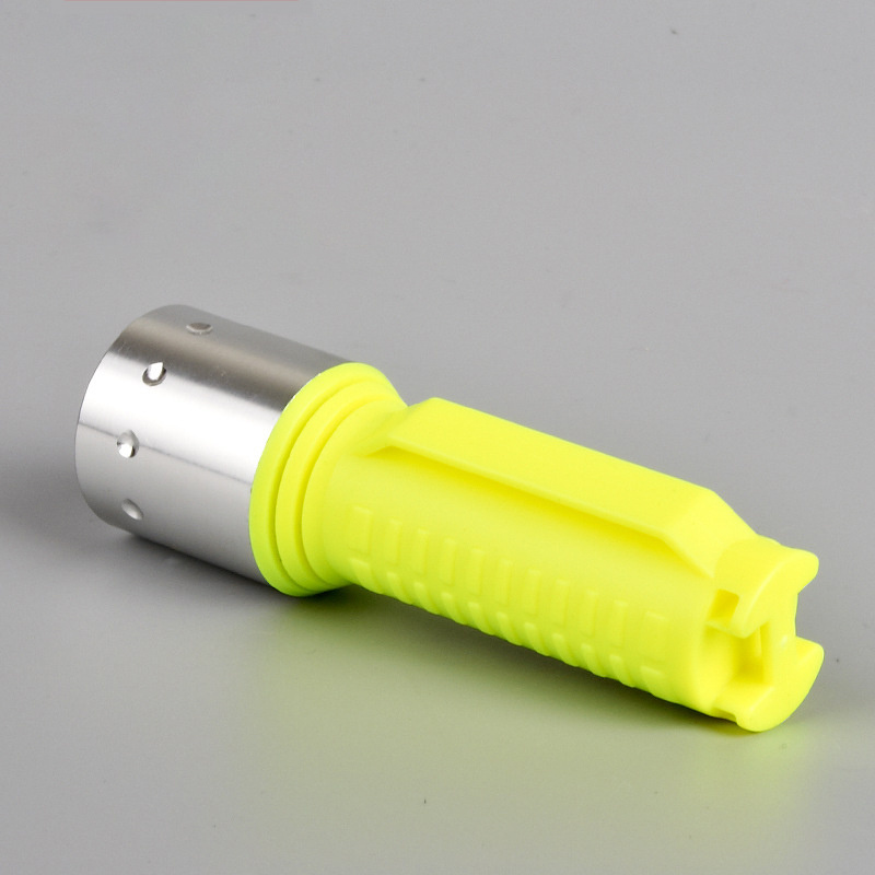 High Brightness T6 led underwater flashlight diving torch zoom Hand Free Water Waterproof Plastic Diving Torch Lamp