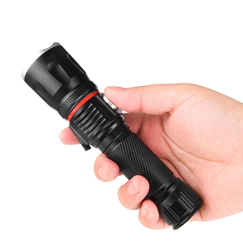 New Arrival High Power 500 Lumen LED Aluminum Zoom Torch Waterproof USB Rechargeable Tactical 18650 Flashlight