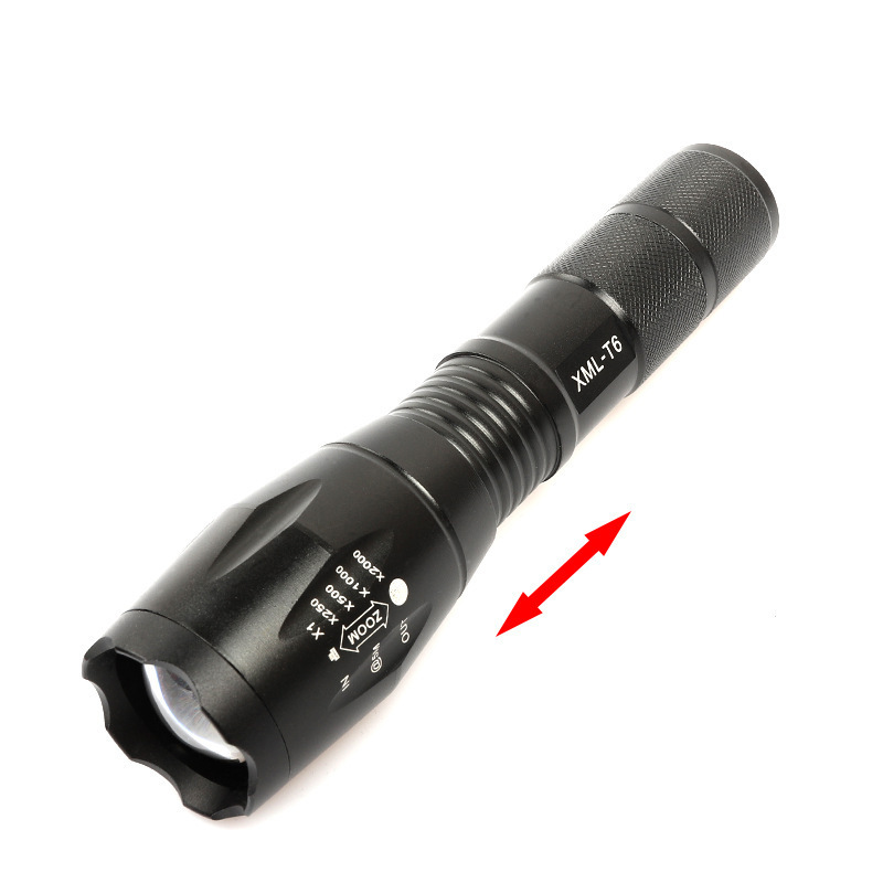 Quality 1000 lumen 5 Strong powerful reacheable Super Bright Mode Led EDC Flashlight long distance led Torch Light