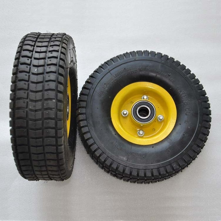 pneumatic rubber wheelbarrow wheel 4.10/3.50-4 tire